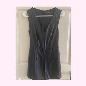 ZARA-Leather Jumpsuit
